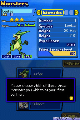 Monster Racers screenshot 3 for Nintendo DS